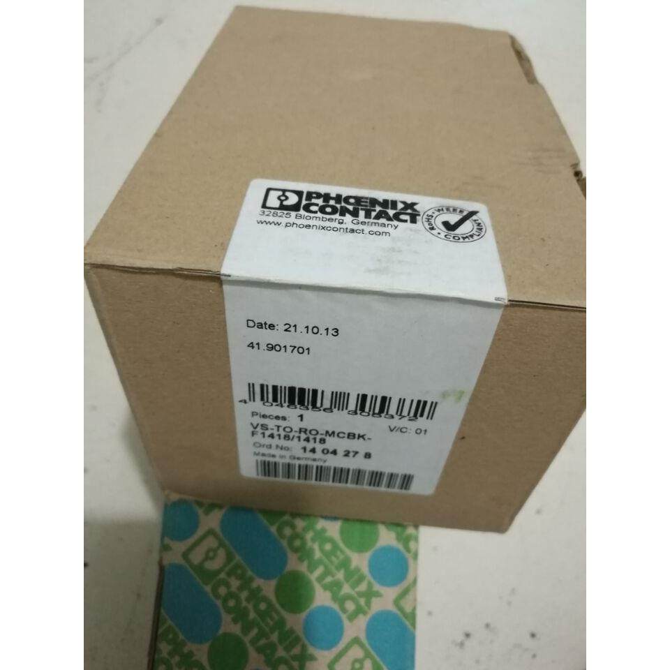 原装正品全新正品菲尼克斯模块VS-TO-RO-MCBK-F1418/1418 1404278