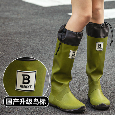 亲子档日式儿童雨鞋野鸟协会日标高筒雨靴橡胶防滑防水靴男女同款 — 6