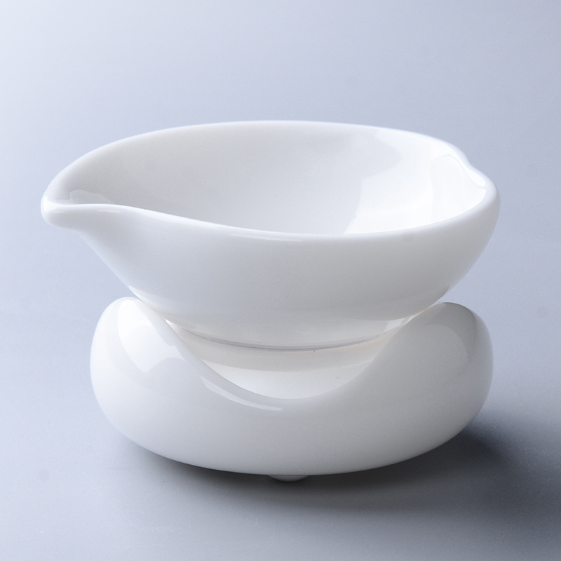 茶器玉瓷茶漏茶滤陶瓷创意过滤器陶瓷过滤网茶器功夫茶具配件