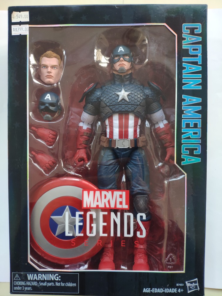 孩之宝漫威传奇系列复联战争机器美国队长CW12英寸公仔之美国队长