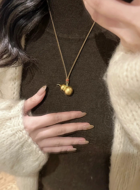 葫芦吊坠福禄挂坠项链新中式编绳饰品