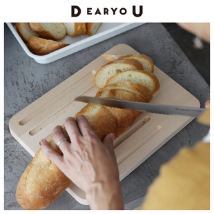 5折秒杀-DEARYOU日本进口小泉诚面包砧板凹槽栅栏不掉屑吐司切片