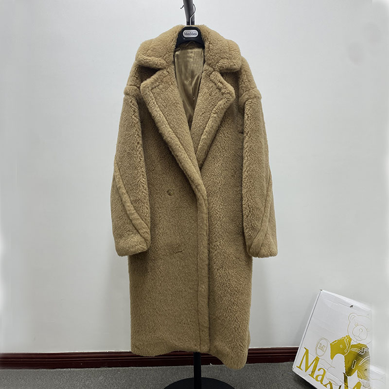 海宁皮草中长款冬季新款泰迪熊