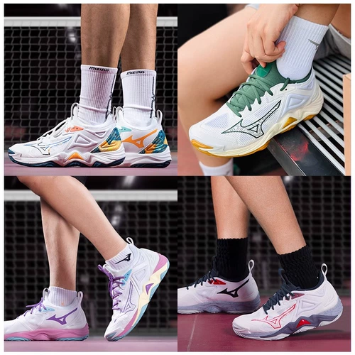 25 Spring Mizuno волейбольные туфли 2025 Новая волна моментал 3 подушная обертка профессиональная спортивная обувь
