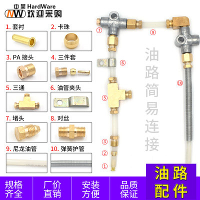 尼龙弹簧管堵头油路分配器