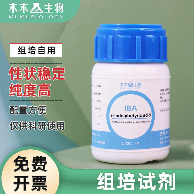 组培试剂 化工试剂IBA 99%原药IAA NAA 6BA GA3 6-KT 高纯度