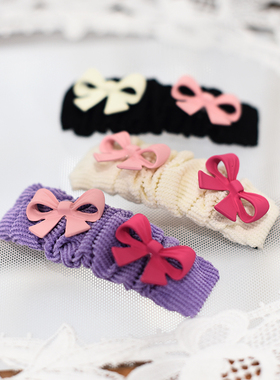韩国代购发饰紫色小蝴蝶结BB夹掰掰夹侧边夹甜美日韩新款刘海夹