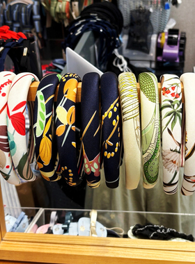 JIALI韩国代购CICCIONE港风复古绿色白色海绵发箍显脸小减龄头箍