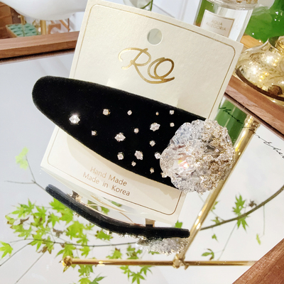 JIALI韩国RO代购手工锆石发夹