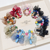 JIALI韩国代购 大叔家S钻发夹水果棒棒糖丝带蝴蝶结鸭嘴夹刘海边夹