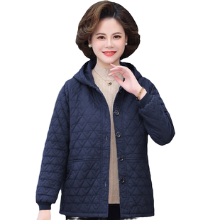 妈妈女全棉短款棉衣中年秋冬中老年人奶奶外套全棉夹棉薄棉服风衣