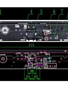 适用于TKP161-14层门装置NS161014C006G01NS161014C006G02挂板