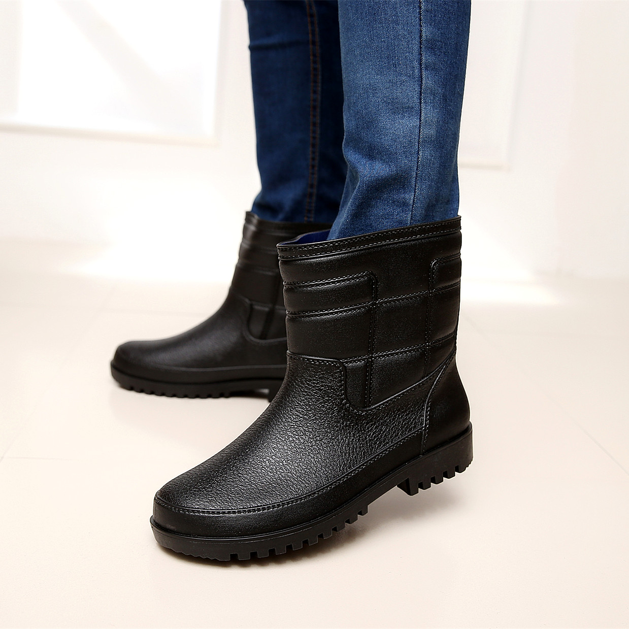 Chaussures - bottes caoutchouc homme LUOMATIKE pour hiver - semelle plastique - Ref 958987 Image 3