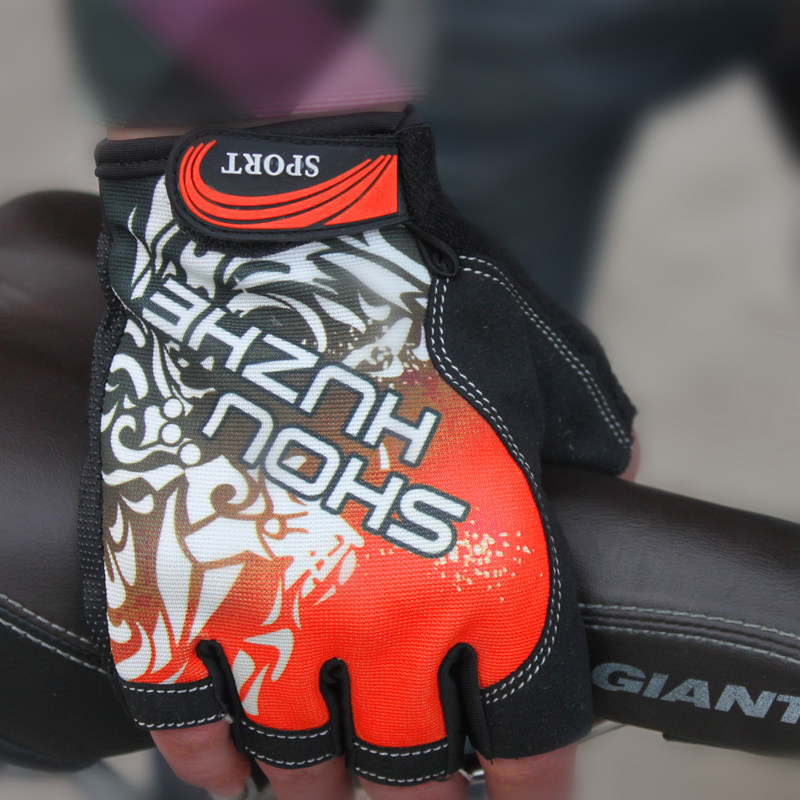 夏半指手套薄款韩版露指骑行防滑男女户外运动自行车防晒春秋情侣