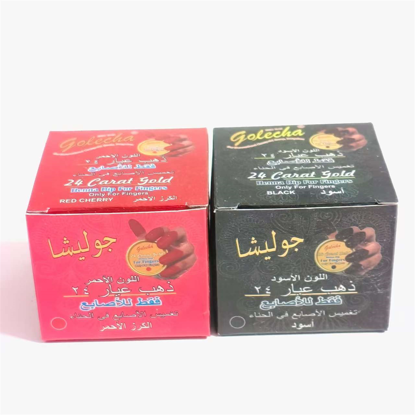 印度原装GOLECHA汉纳指甲膏50g大包装 红黑色那染粉剂海植物免烤