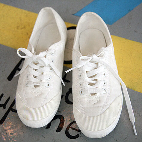 韩国东大门女鞋n9平底单鞋naning帆布鞋韩版小白鞋低帮系带休闲鞋