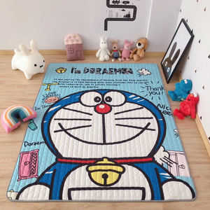 出口卡通哆啦a梦宝宝爬行垫加厚防滑儿童游戏垫可折叠机洗野餐垫