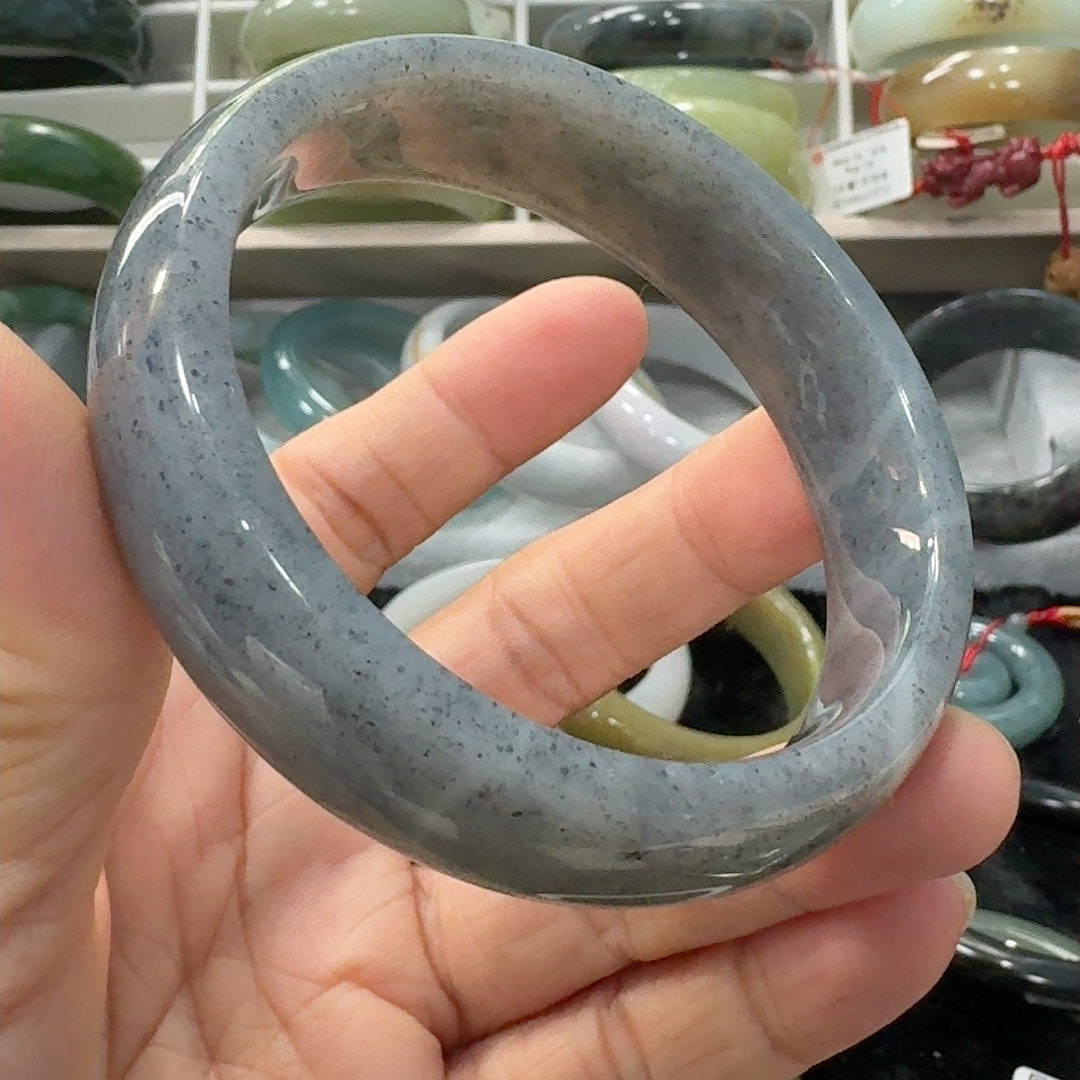 和田玉青花手镯60.8mm
