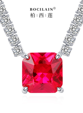 锆石s925纯银锁骨链女闪亮项链