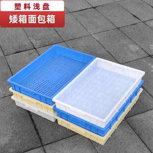 塑料矮箱浅盘托盘底镂空透气食品箱面包晾晒烘干架糕点筐太空沙盘