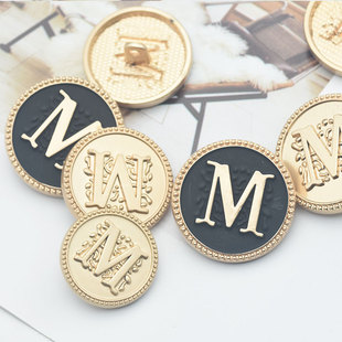 M黑金大衣扣子配件外套金属纽扣 DSG高端纽扣风衣男女学院校服西装