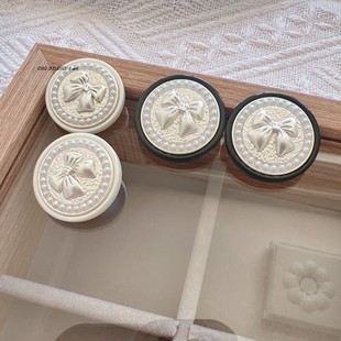 毛呢圆形扣子 树脂双拼带珍珠圈金属钮扣西装 高货小香风 蝴蝶结