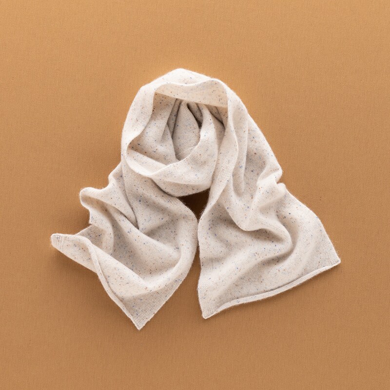 点子纱加厚100%山羊绒围巾男女