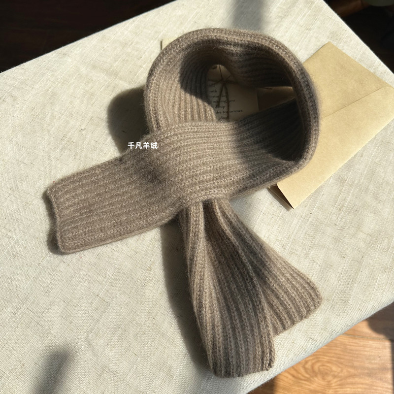 男女双股加厚纯山羊绒围脖护肩颈