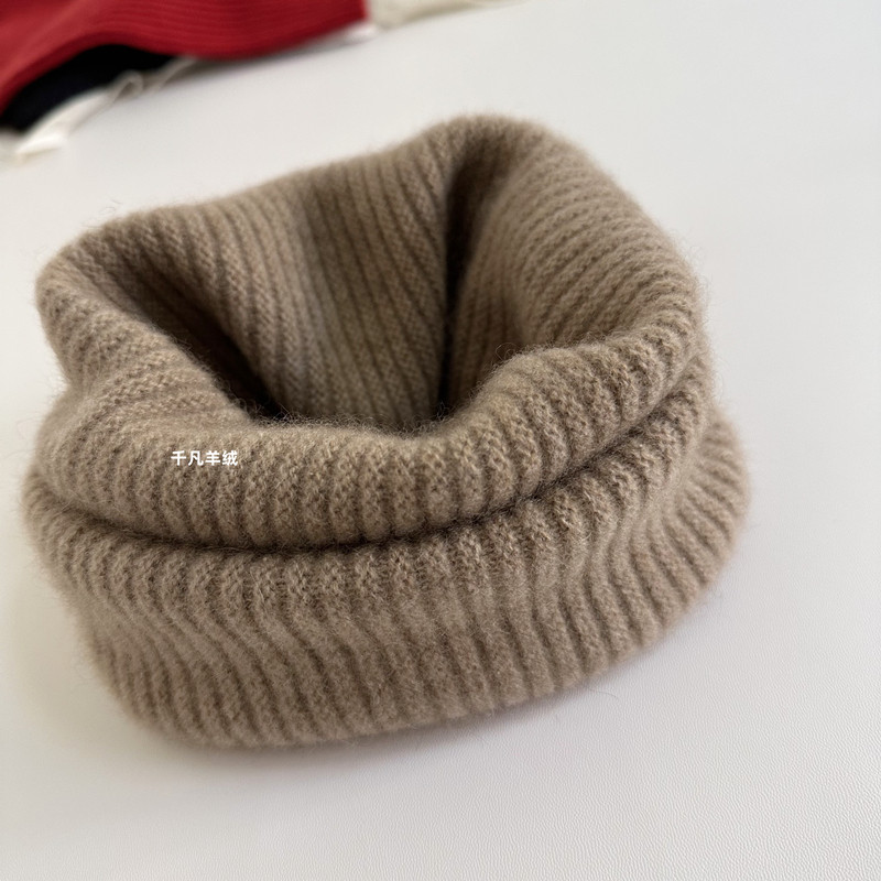 加厚纯山羊绒围脖护颈椎围巾男女