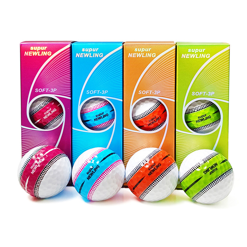 Supur NEWLING高尔夫球盒装比赛球360度无缝对齐推杆线三层下场球,运动/瑜伽/健身/球迷用品,高尔夫球,淘宝优惠券,粉丝福利购,淘宝优惠卷