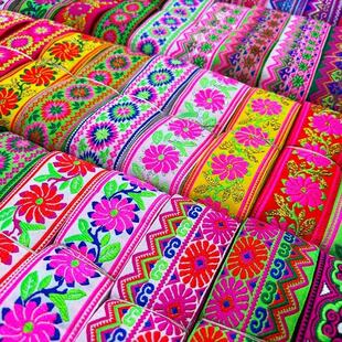 5CM宽苗族花边 饰配饰织带民族花边辅料 云贵地区少数民族服饰装