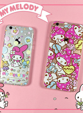 日本美乐蒂适用于iphone6s苹果7plus手机壳melody三星Note5保护壳