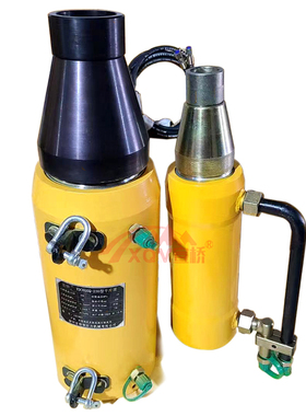 柳州YDC250Q27T吨预应力炮弹光伏手提单束退锚张拉机前卡式千斤顶