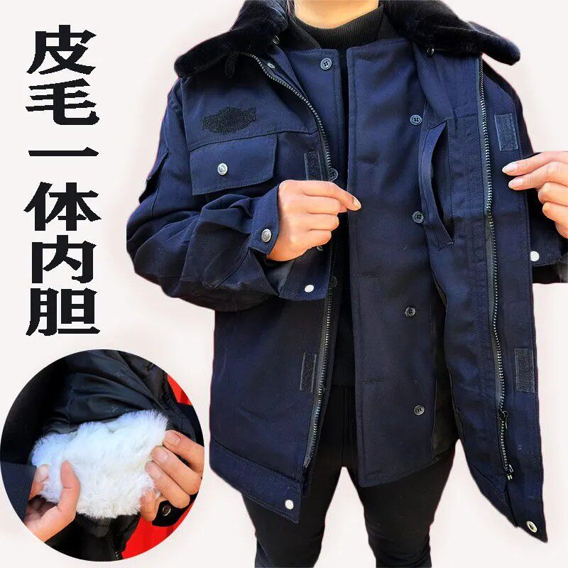 冬季羊皮毛一体棉袄加厚保暖棉衣男女士短款棉袄外套