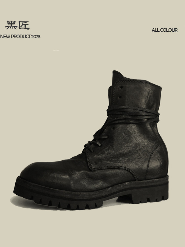 мужские ботинки guidi jxm 795V 995 пробы, сапоги из промытой конской кожи, мужская обувь, осенне-зимние ботинки Martin, мужские полусапожки Изображение 1