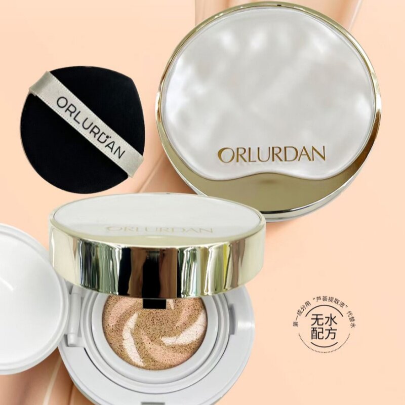 奥洛丹灵芝虫草多肽三合一养肤气垫霜水润修饰遮瑕透亮水感不油腻