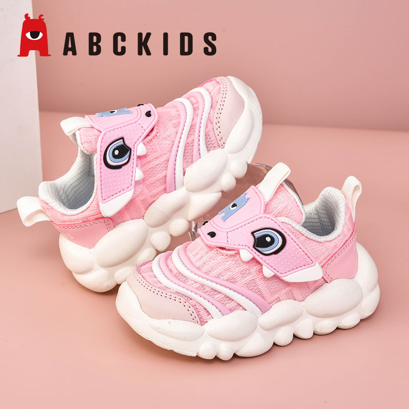 ABCKIDS童鞋女童鞋2026新款秋季春秋儿童毛毛虫鞋运动鞋网布透气