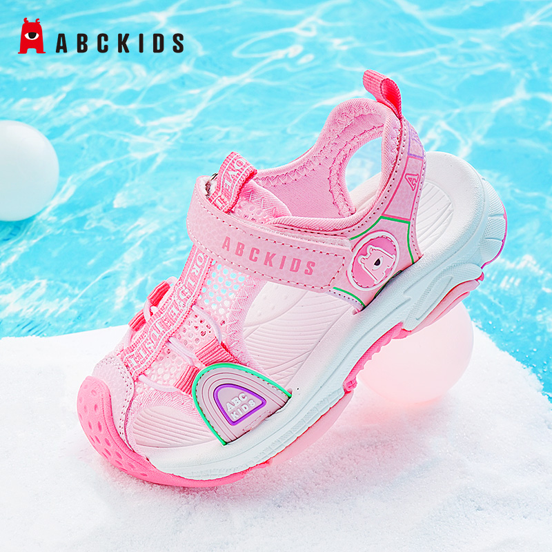 ABCKIDS童鞋女童鞋子2025夏季新款儿童凉鞋女孩沙滩鞋户外包头
