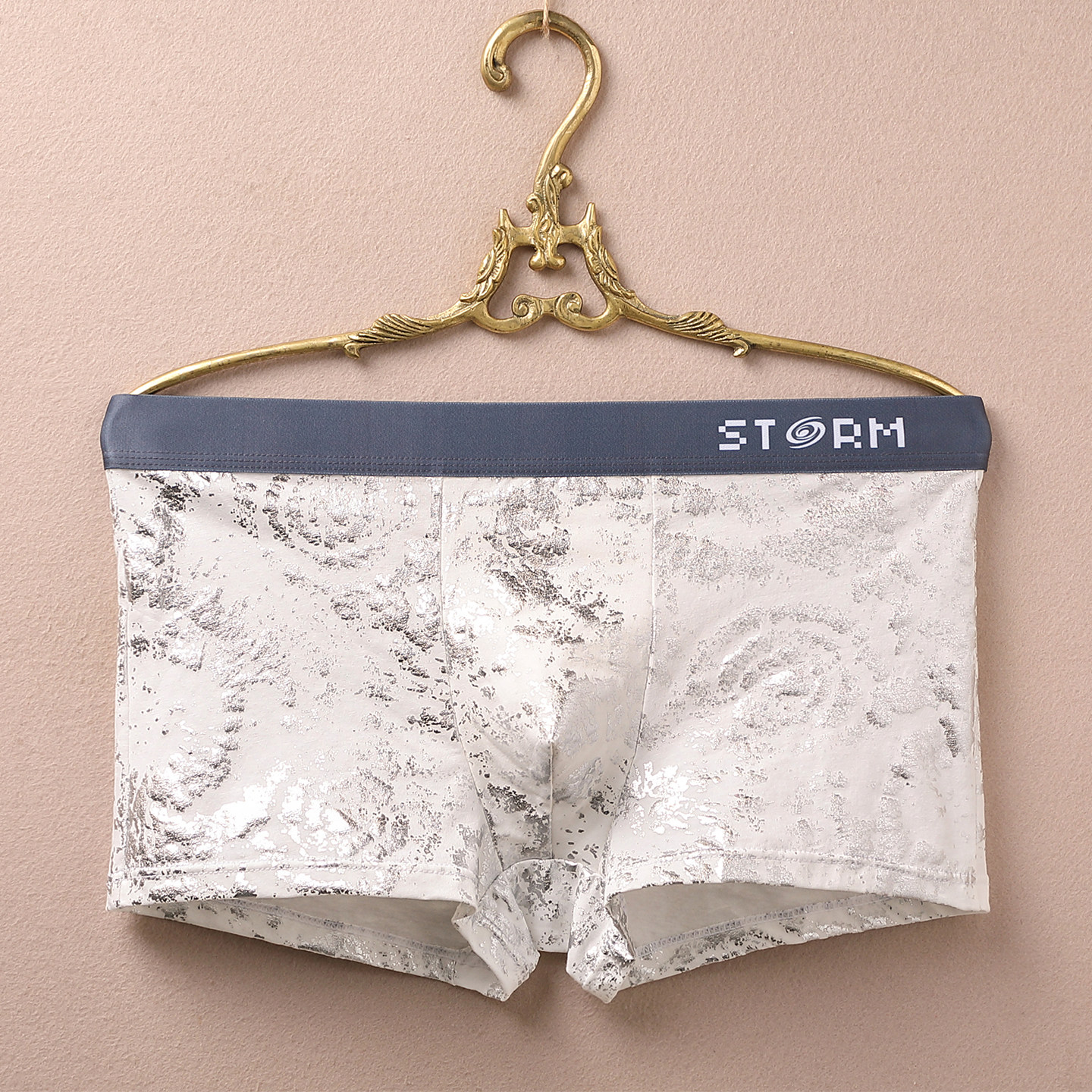 短裤男士内裤纯棉男生2026新款白色正品高档男款潮流四角平角裤头