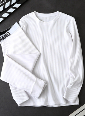 男士秋衣秋裤套装男纯棉全棉薄款保暖内衣男款2025新款白色线衣裤