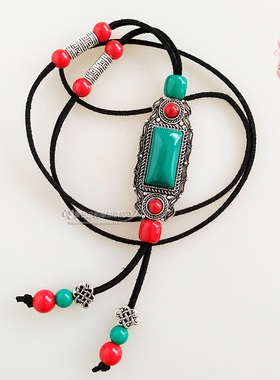 蒙古元素特色少数民族沙滩裙项链