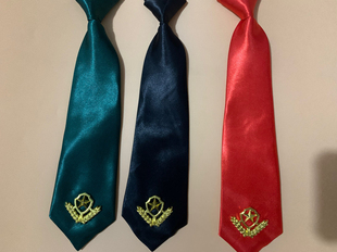 水兵舞领带女红色免打皮筋短款广场舞团队表演新款带花学生小领带