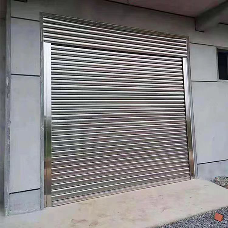 上海智识门业不锈钢型材抗风卷帘门车库门厂房工厂烤漆防盗