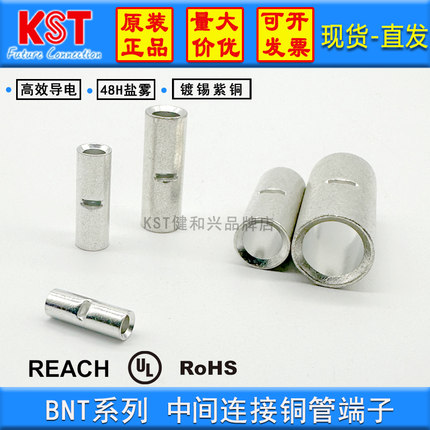 KST端子BNT0.5 BNT1 BNT2 BNT3 BNT5 BNT8 中间连接管端子 UL认证