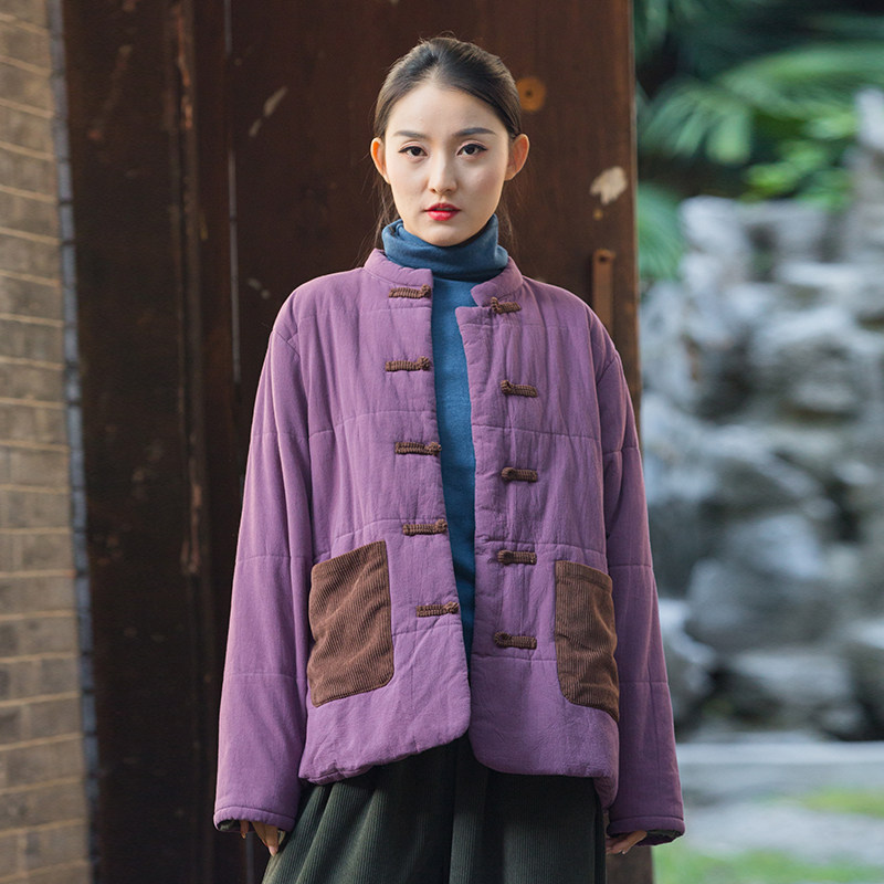 中式改良棉袄禅意女式棉服