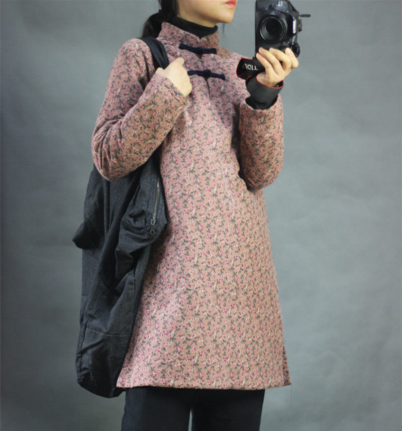 早春新款民国风中式立领盘扣中长款文艺复古棉衣春节新年服装,女装/女士精品,棉衣/棉服,淘宝优惠券,粉丝福利购,淘宝优惠卷