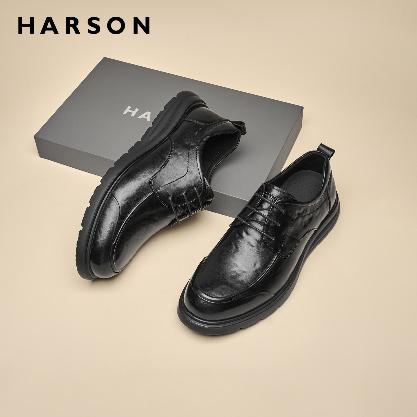 哈森秋季男鞋2025新款