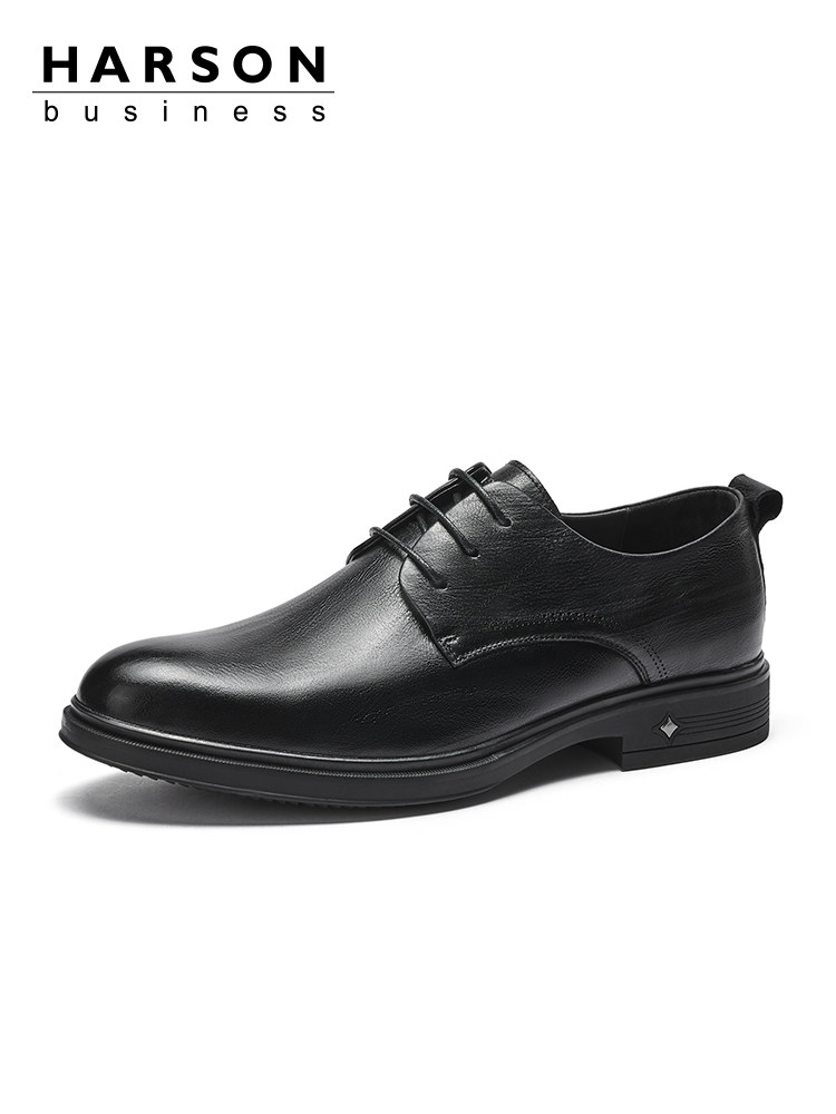 HASEN LEATHER SHOES MENS BUSINESS FORMAL WEAR MENS LEATHER SHOES BRITISH LEATHER DERBY SHOES AUTUMN AND WINTER MENS SHOES WEDDING GROOM SHOES