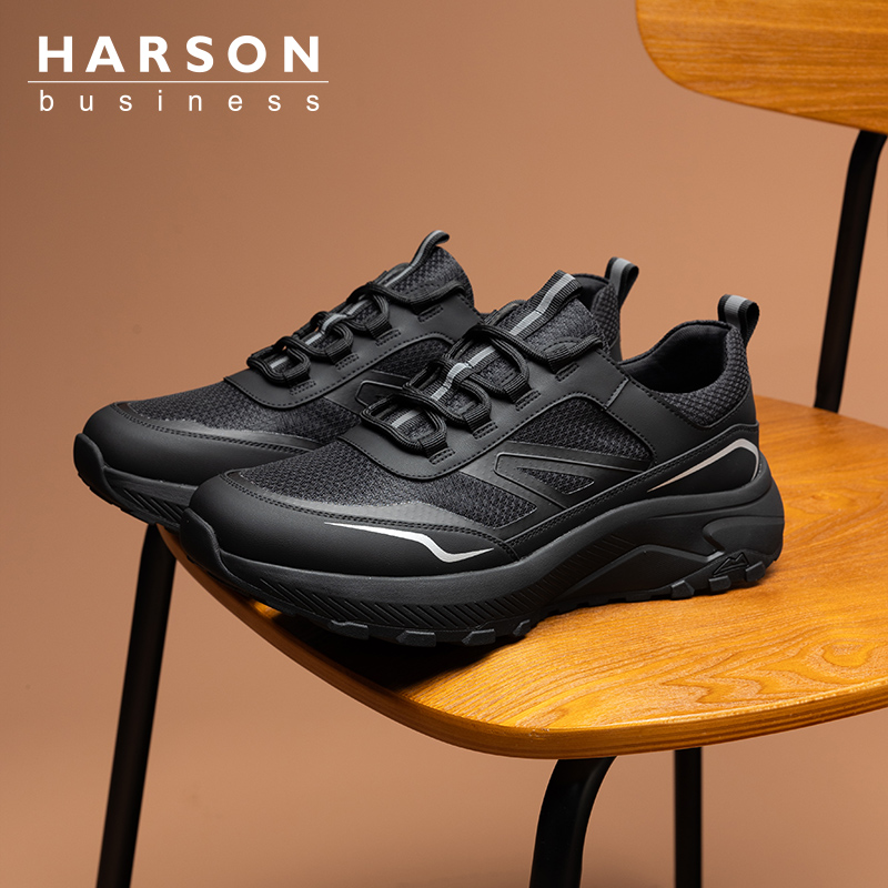 商务男士运动休闲鞋子透气跑步鞋