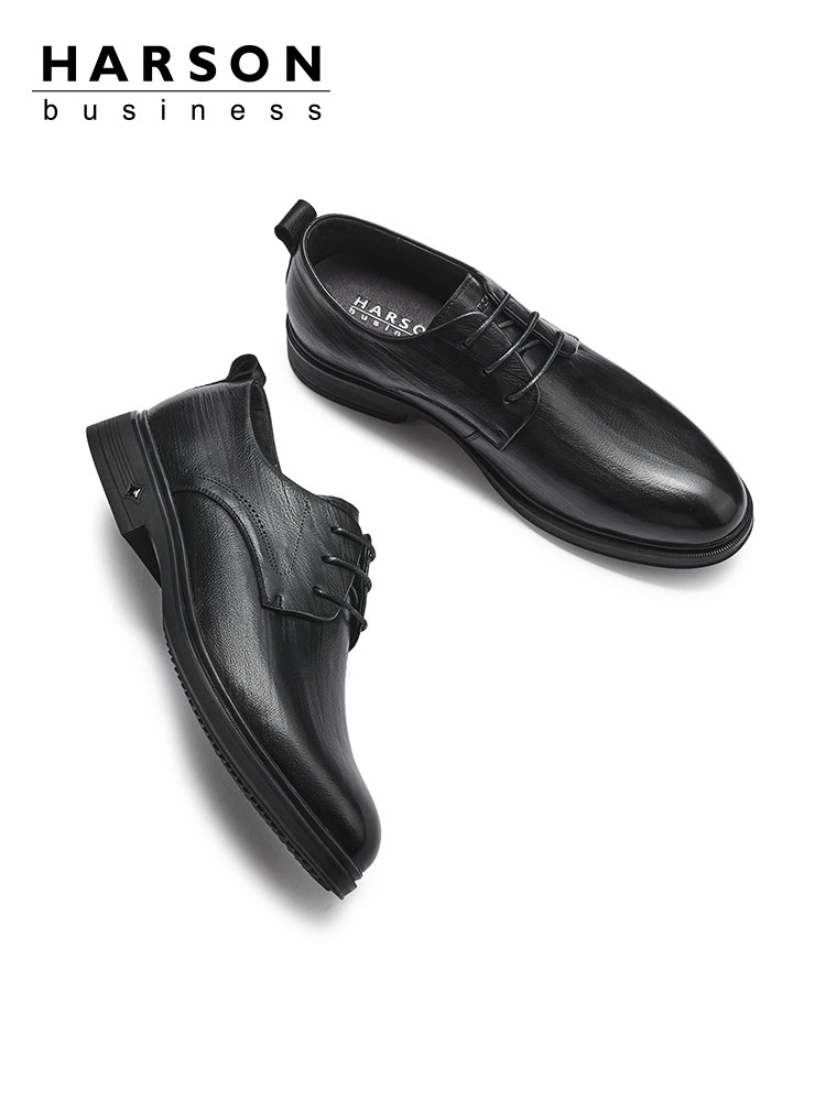 HASEN LEATHER SHOES MENS BUSINESS FORMAL WEAR MENS LEATHER SHOES BRITISH LEATHER DERBY SHOES AUTUMN AND WINTER MENS SHOES WEDDING GROOM SHOES